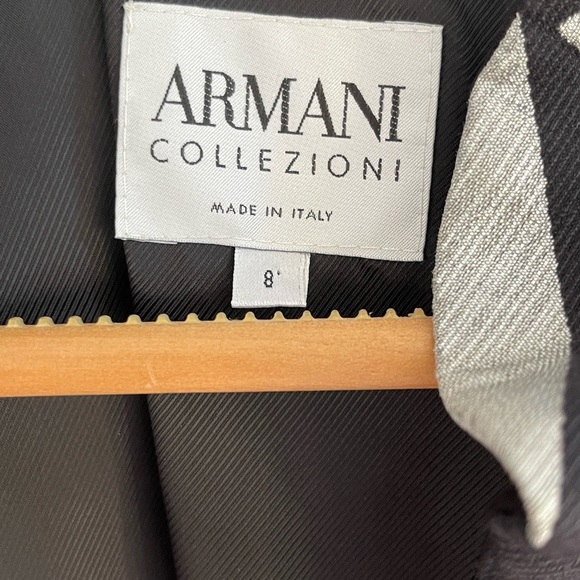 Armani Collezioni Metallic Silver and Black Coat - Picture 5 of 12